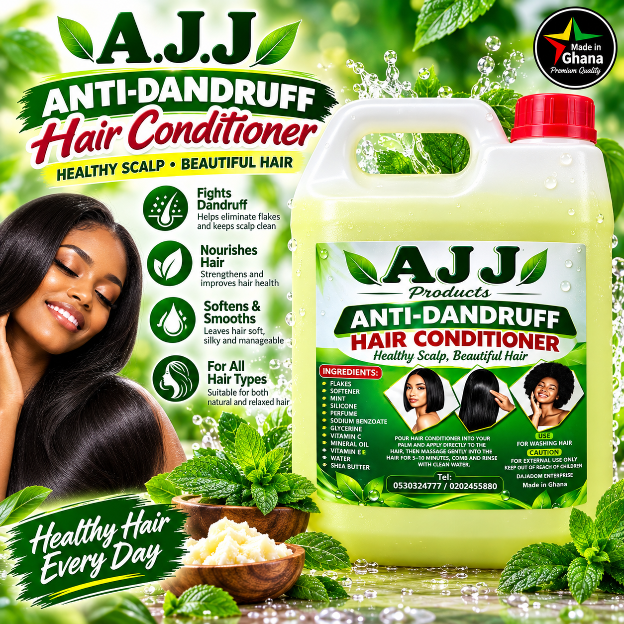 AJJ Anti-Dandruff Hair Conditioner ad campaign